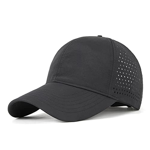 FASHIXD Oversize XXL Baseball Caps,Quick Dry Mesh Sports Hat for Big Heads 22"-25"，Waterproof Lightweight Running Sun Hat. (Black) - Image 1
