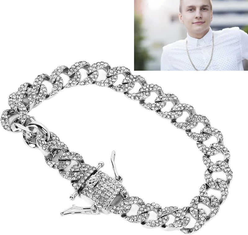 klarako Unique Men Link Chain Necklace, Sturdy Zinc Alloy, Simple and Stylish, 20cm Length, Ideal Accessory for any Occasion - Image 3