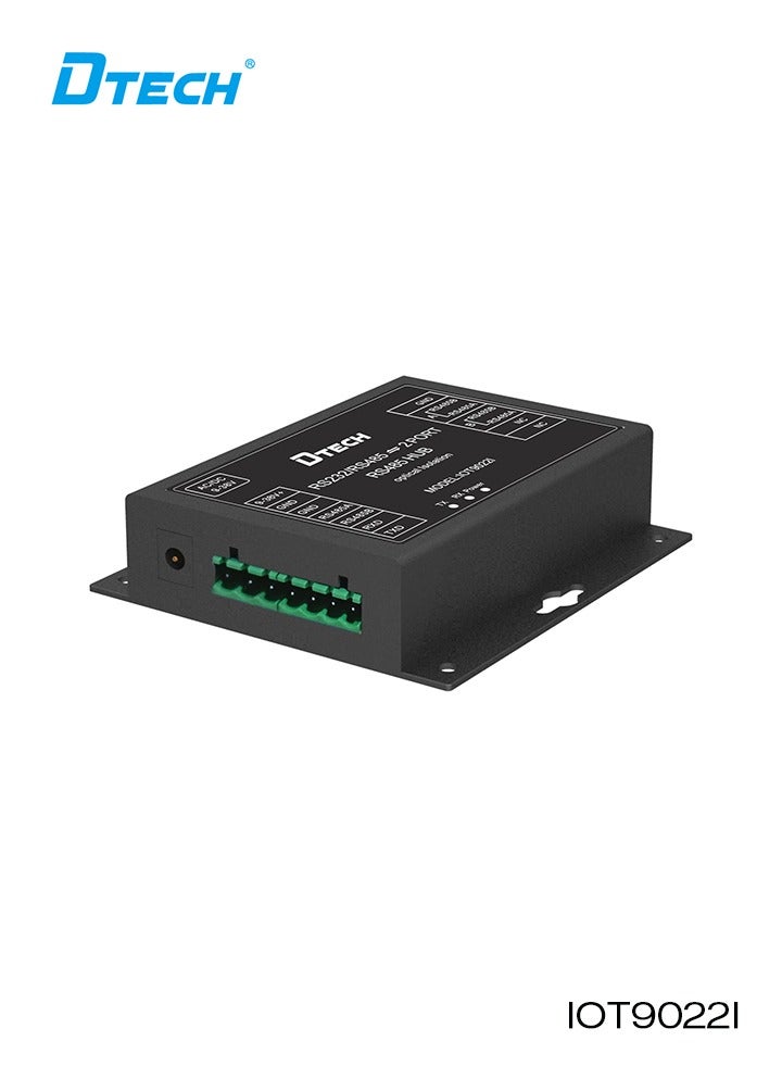 DTECH Industrial RS232/RS485 to Dual RS485 Optical Isolation Hub | Model IOT9022I | 921.6Kbps Baud Rate, 2500Vrms Isolation, 600W Surge Protection, Wide Voltage 9–38V, Supports Up to 32 Nodes - Image 1
