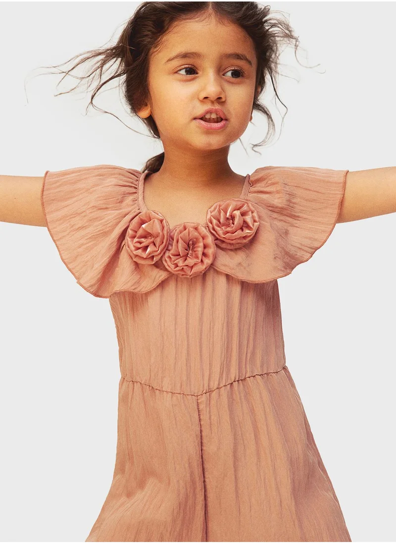 H&M Kids Floral Applique Jumpsuit