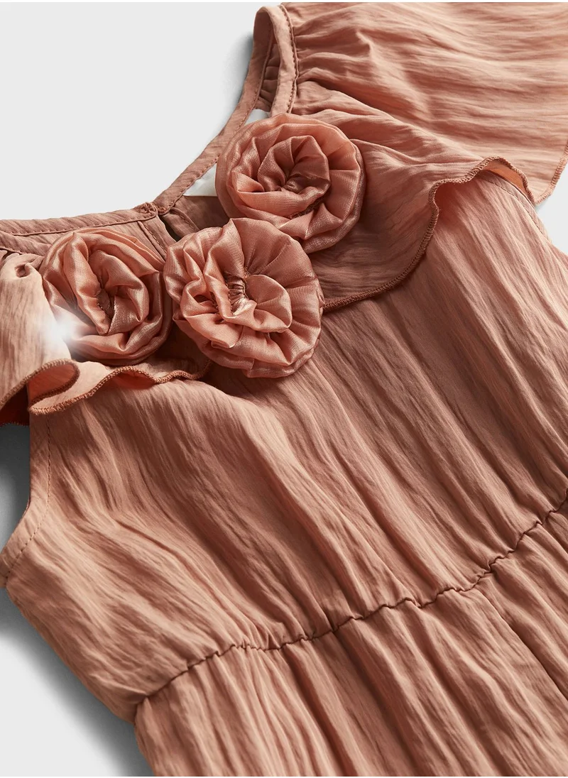 H&M Kids Floral Applique Jumpsuit