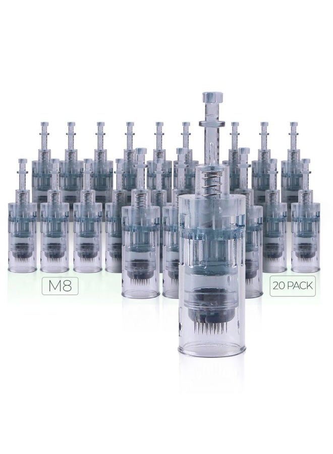 ModiX Dr. Pen Ultima M8 Replacement Cartridges - (20 PACK) - 36 Pins Bayonet Slot - Disposable Replacement Parts - Image 1