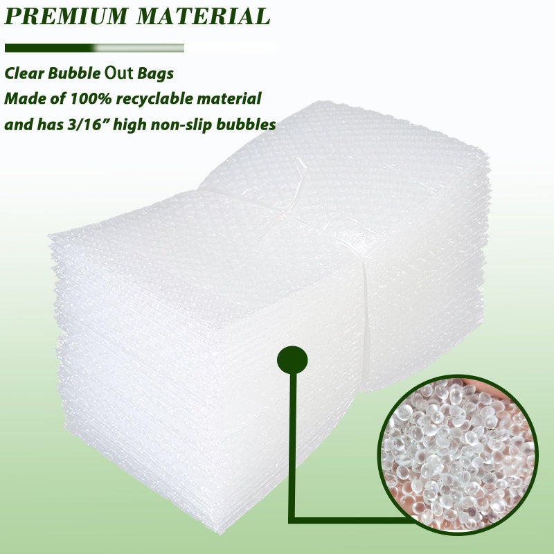 High-PQ 50 Pcs Bubble Pouch Wraps  6''X10'' Clear Bubble Out Bags For Packing  Double Walled Cushioning Bags For Shipping  Storage And Moving - Image 4