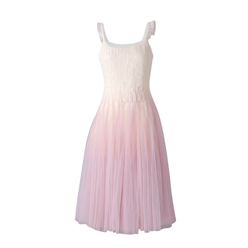 Women's Lace Patchwork Ombre Maxi Dress, Spring 2025 - Image 5