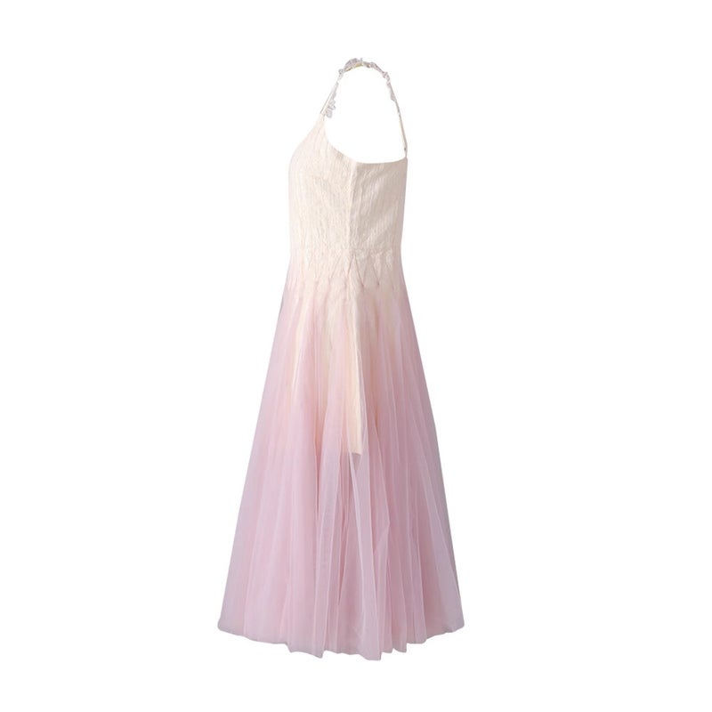 Women's Lace Patchwork Ombre Maxi Dress, Spring 2025 - Image 2