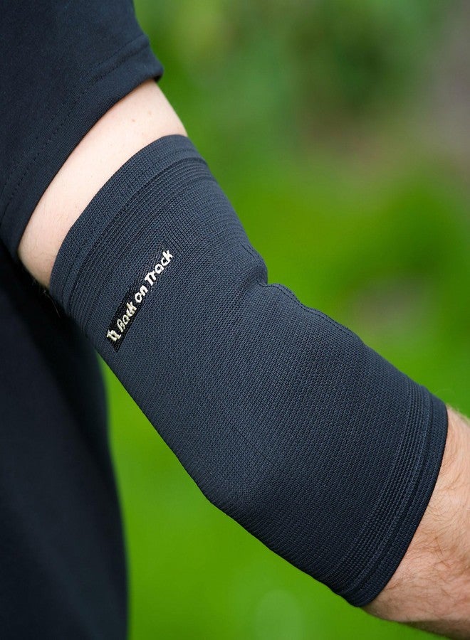 Back on Track Classic Elbow Brace 2-Way Stretch 1200 with Welltex Technology, Black, Small - Image 5
