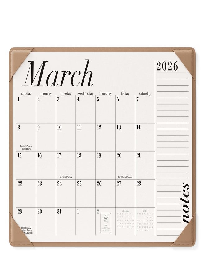 Jotsome Desk Calendar 2026-2027, Large Desk Pad Calendar From Now to June 2027 22x17 inch, Desk Blotter Calendar for Home and Office, Easy Organizing (Apricot, 17" x 22") - Image 1