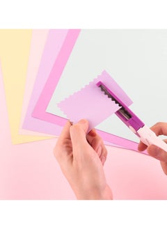 CMGTYYD 6Pcs/Set Craft Scissors Decorative Paper Edge Scissors with Storage Box Set, 5 Kinds Zig Zag Edges Scissors Great for DIY Projects Paper Card,Photo, Scrapbook,Office School Home Manual  - Image 5