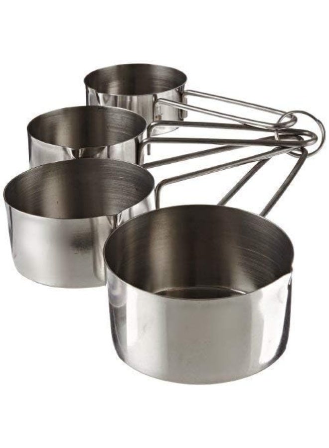 Dynore طقم داينور مكون من 4 أكواب قياس بمقبض سلكي (ستانلس ستيل) - Image 2