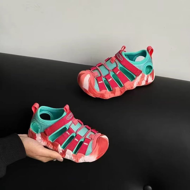 Children'S Sandals 2025 Girls' Casual Beach Shoes Velcro Boys Non-Slip Wading Sandals - Image 5