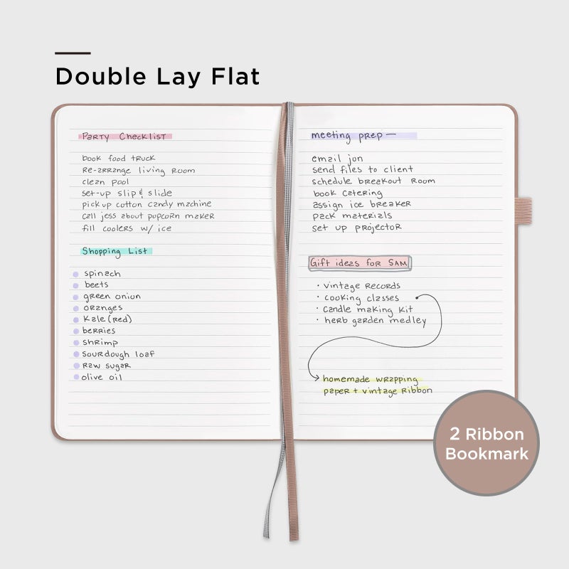 &And Per Se ⩓ Per Se Lined Journal Notebook, 160 Pages, A5 5.7 x 8 inches College Ruled Thick Paper Notebook Journals for Writing, Hardcover Notebooks for Women Men Office School (1 Pack, Apricot) - Image 3