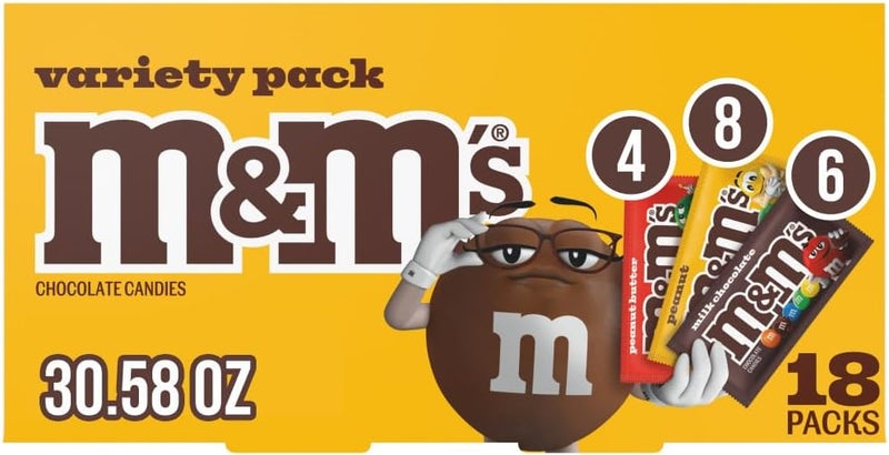 Mars M&M'S Variety Pack Chocolate Candy 30.58-Ounce - Image 1