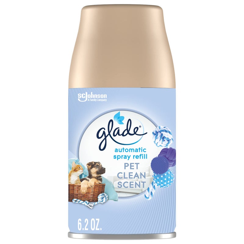 Glade Automatic Spray Refill, Air Freshener for Home and Bathroom, Pet Clean Scent, 6.2 Oz - Image 1