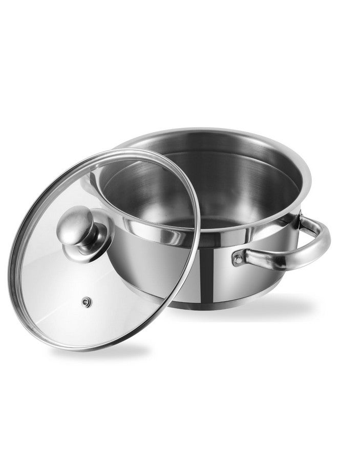 VINOD وعاء صلصة فينود ذو لونين (20 سم، 3 لترات) مع غطاء زجاجي - Image 1