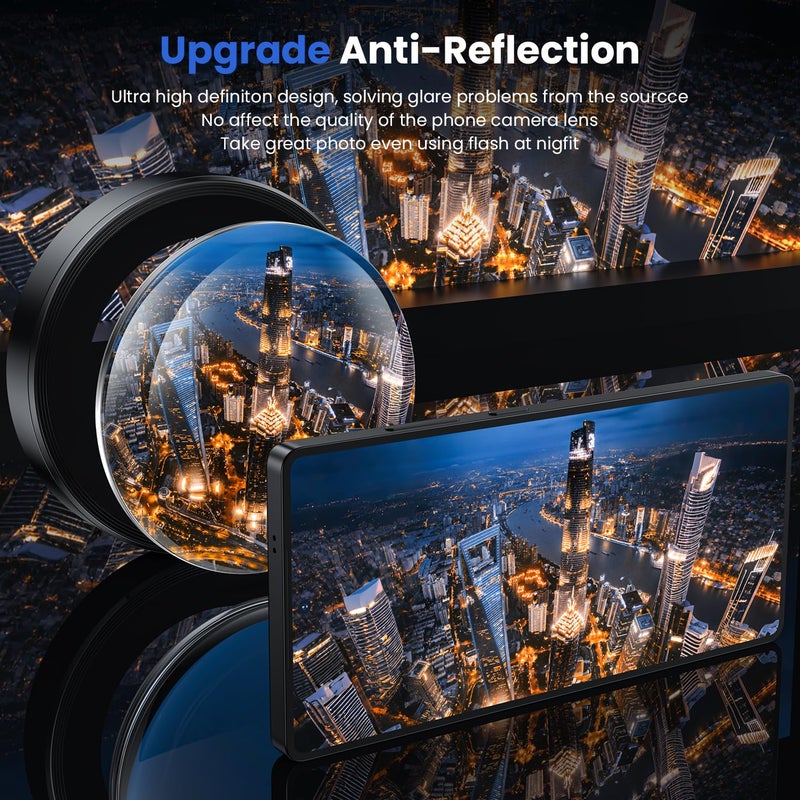 WSKEN for Samsung Galaxy S25 Ultra Camera Lens Protector - Ultra Thin Case Friendly, 9H Shatterproof Tempered Glass with Aluminum Metal Circle Camera Screen Protector Cover Accessories, Black - Image 2