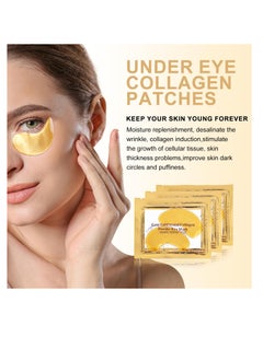 NIYET NIYET 30 Pairs Under Eye Collagen Patches, Gold Moisturizing Under Eye Mask, Under Eye Gel Pads for dark circles and puffiness  - Image 3