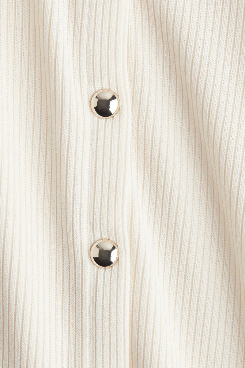 H&M Ribbed jersey cardigan
