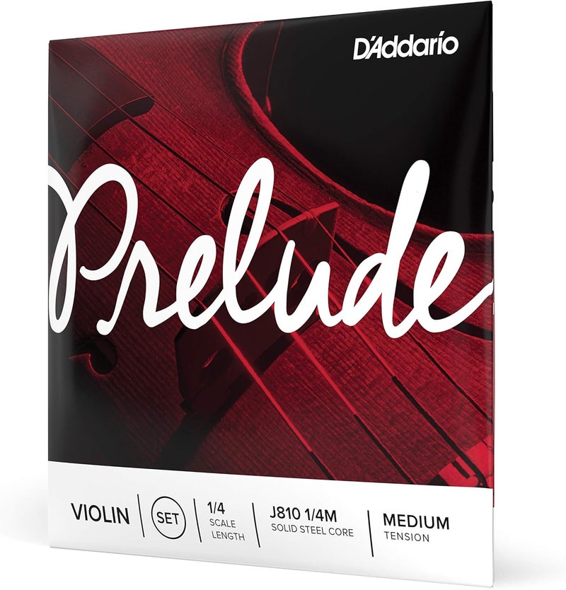 D'Addario Prelude Violin String Set - 1/4 Scale, Medium Tension - Image 1