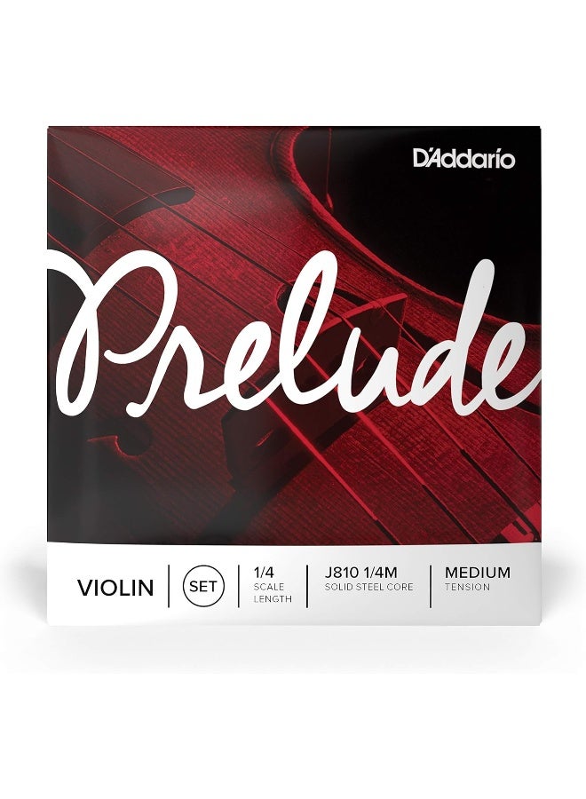 D'Addario Prelude Violin String Set - 1/4 Scale, Medium Tension - Image 2