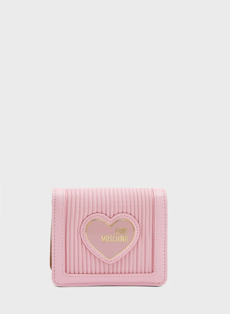 Love Moschino Pleated  Wallet