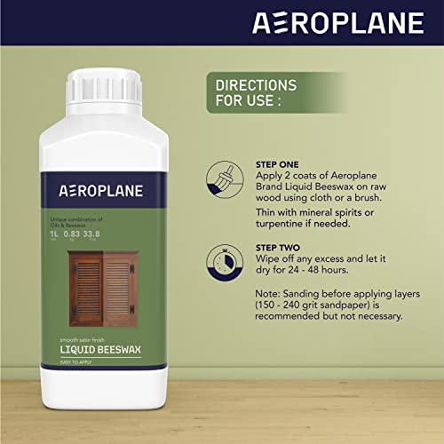 AEROPLANE - Liquid Beeswax - VOC Free & Non-Toxic Beeswax Wood Conditioner | 1 LTR - Image 3