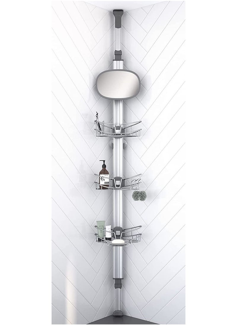 ARTIKA - Azzuro Standing Shower Caddy Bathroom Corner Shelf With Lock mechanism - Image 1