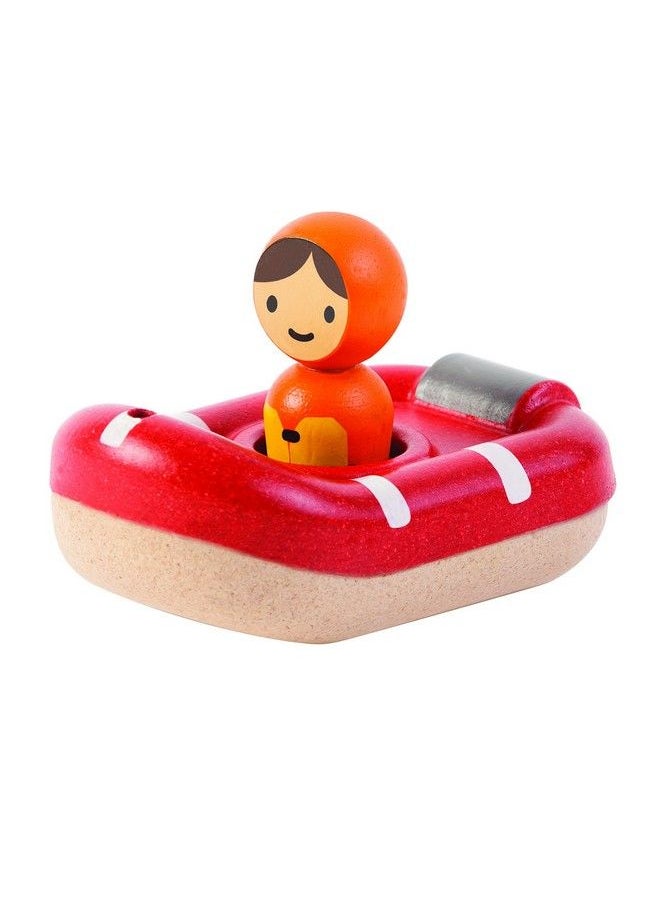 PlanToys Coastguard Bath And Water Play Toy (5668) ; Sustainably Made From Rubberwood And Nontoxic Paints And Dyes ; Ecofriendly Planwood  - Image 1