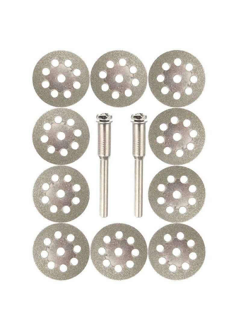 DIY Crafts Diy Crafts 10693 India 302707167278 Diamond Cutting Wheel Cut Off Discs Coated Rotary Tools With Mandrel for Dremel 22mm Multicolor 5 Piece  - Image 3