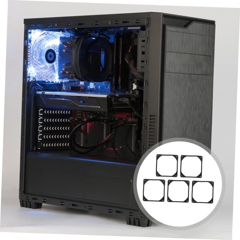 5 Pcs Computer Fan Noise Reduction Rubber Gaskets Vibration Absorption Cooling Pads Easy Installation - Image 4