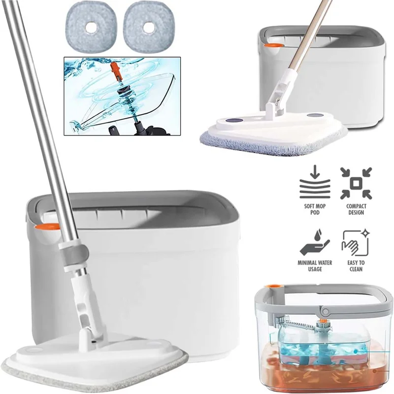 كويزيرا SpinSmart Floor Care Kit- PREMIUM MOP AND BUCKET SET