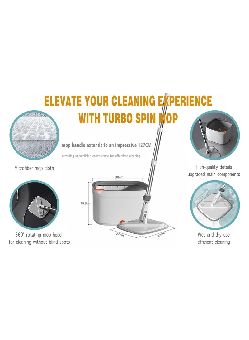 كويزيرا SpinSmart Floor Care Kit- PREMIUM MOP AND BUCKET SET