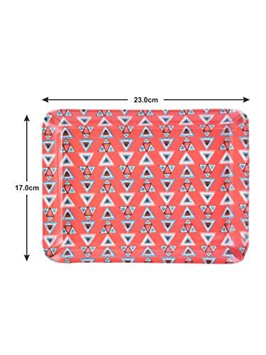 Goodhomes Melamine Serving Trays Set of 3 Mt124, Rectangular (Multicolor) - Image 5