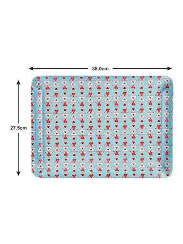 Goodhomes Melamine Serving Trays Set of 3 Mt124, Rectangular (Multicolor) - Image 3