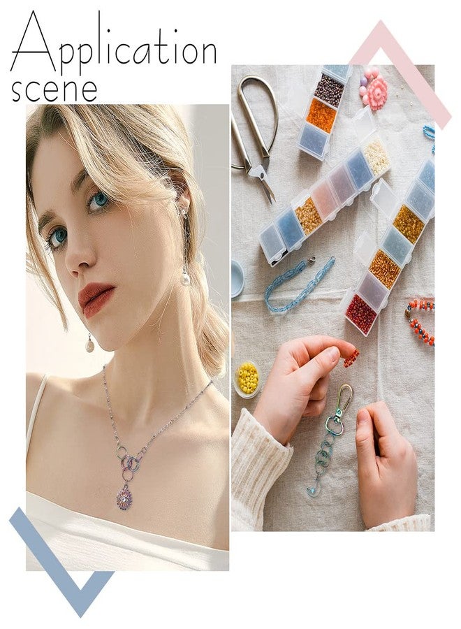 CHGCRAFT 60Pcs Rainbow Open Jump Rings - 304 Stainless Steel Plating for Necklace Bracelet Earrings Making, 18 Gauge 12mm - Image 5