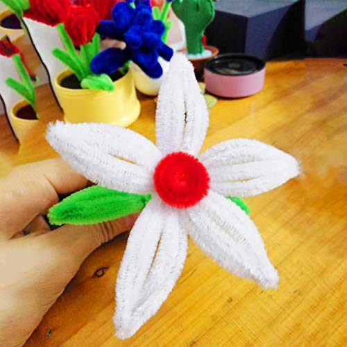 Waycreat 400 Pieces Pipe Cleaners Silver Chenille Stem for DIY Art Craft Decorations (6mm x 12 Inch) - Image 5
