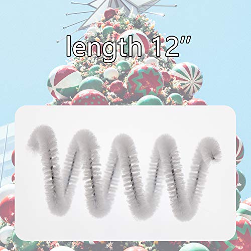 Waycreat 400 Pieces Pipe Cleaners Silver Chenille Stem for DIY Art Craft Decorations (6mm x 12 Inch) - Image 2