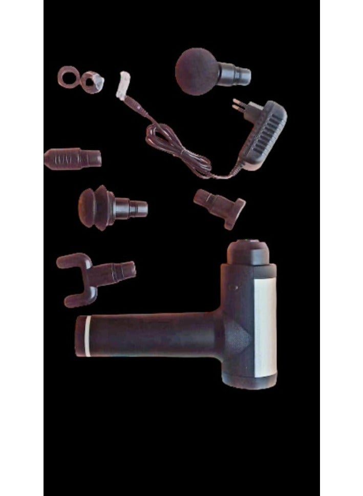 EMZJ Deep Tissue Massager Imported 5 Massage Heads Rotary Switch Facial Gun  - Image 3
