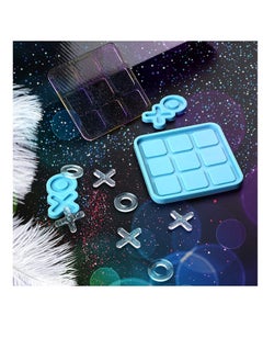 Y&D Tic Tac Toe Resin Mold with 4 XO Chess Pieces Molds, Board Game Silicone Casting Molds for Casting,DIY Tabletop Game(2PCS)  - Image 5
