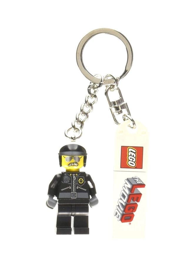 LEGO Bad Cop Keychain Black/Silver - Image 1