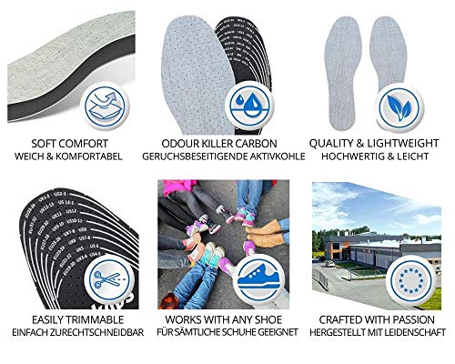 Kaps Best Shoe Insoles Inserts for Children | Bad Smell Odor-Eater Technology with Breathable Foam |Cut to Fit | Kaps Odour Stop Kids Made in Europe Multicolor - Image 3