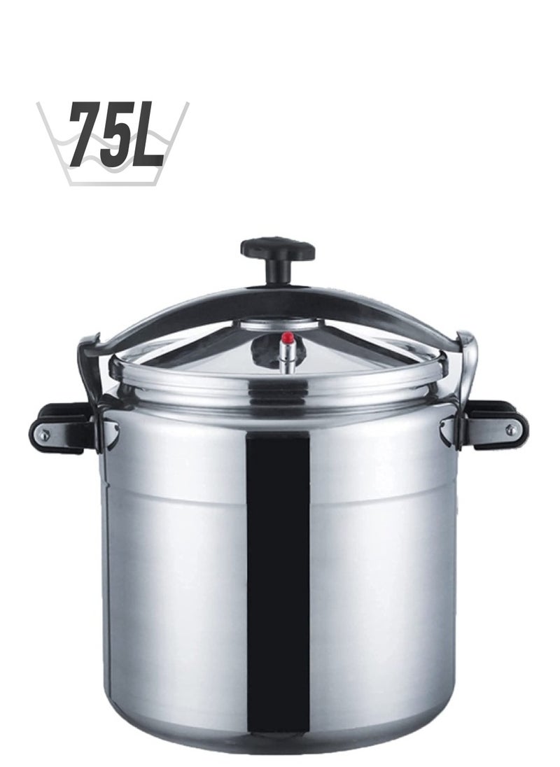 BLACKSTONE Aluminum Eco Heavy Pressure Cooker with Lid for Large Meal 75Ltr  - Image 1