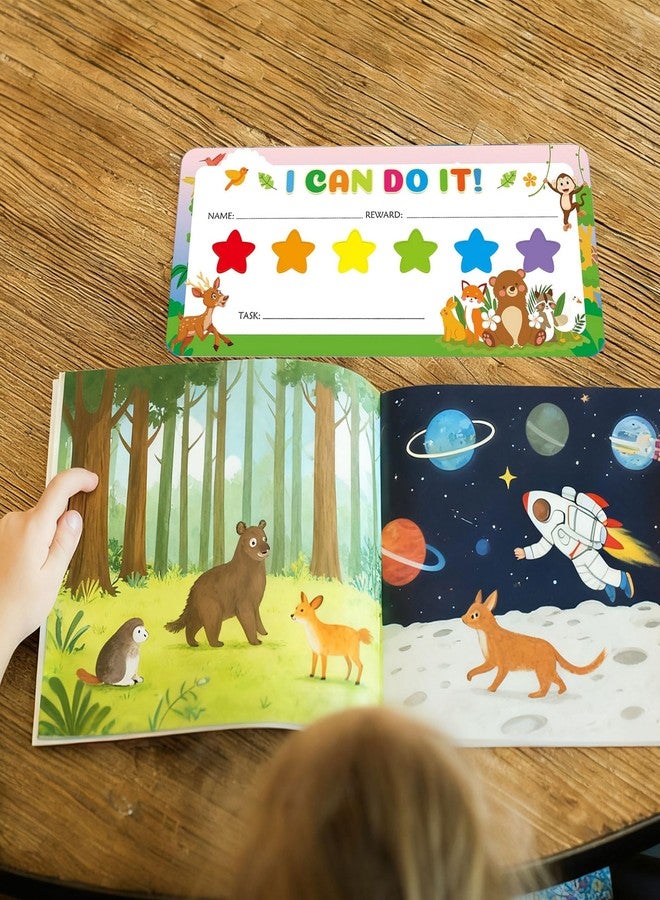 wootile 3 Set I Can Do It Magnetic Rewards Chart Colorful Positive-Reinforcement Stars and Customizable Goal Box Behavior Incentive Colorful Chore Chart for Classroom Teacher Preschool - Image 2