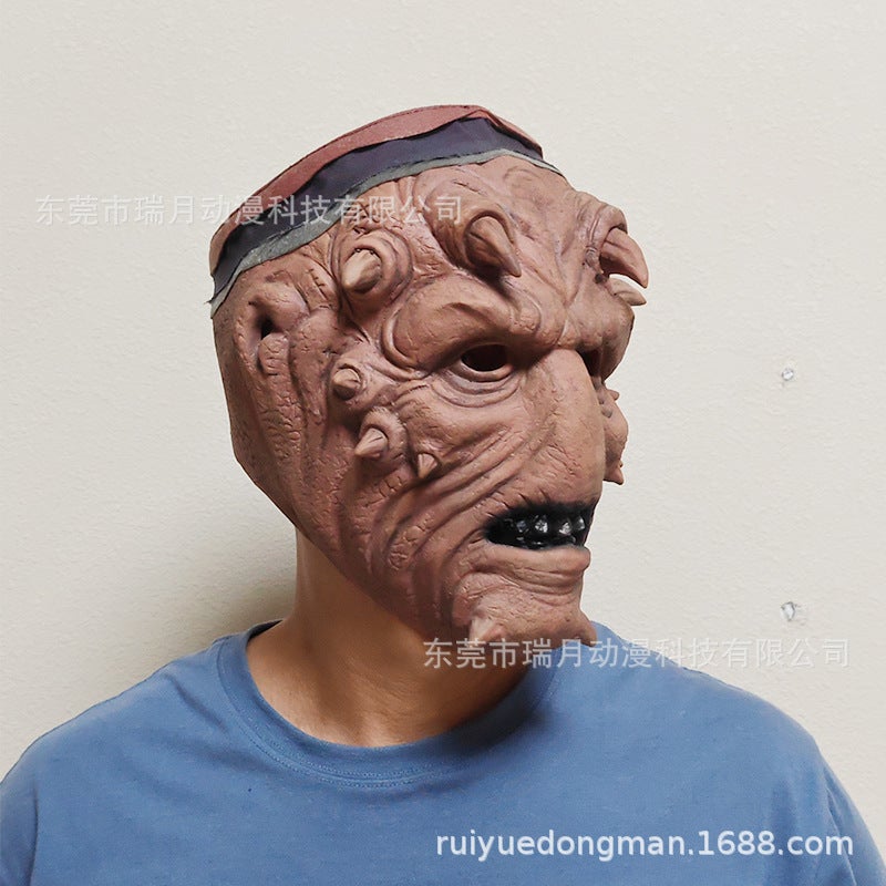 Star Wars Helmet Yoda Master Mask Mandalorian Helmet Boba Fett Latex Darth Moore Headgear - Image 1
