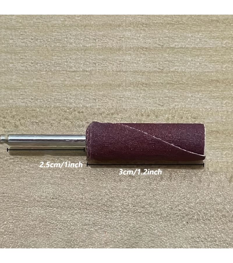 4pcs Grit Abrasive Cloth Roll With Handle Cylindrical Grinding Rod Sandpaper Flap Wheel Polishing Head For Power Tool Metal Rust Removal - Image 2