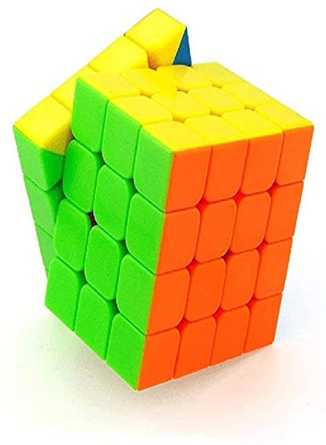 SEE Cubes Combo Cube Set of 2X2 and 4X4 Stickers Less and high Smooth Cube. Multi Color. - Image 5