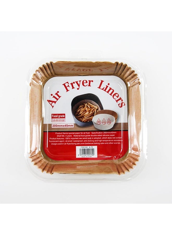 Air Fryer Paper 100 Pieces, Non-Stick Healthy Paper for Frying Pans - With a 50-Piece Gift Pack - Image 1
