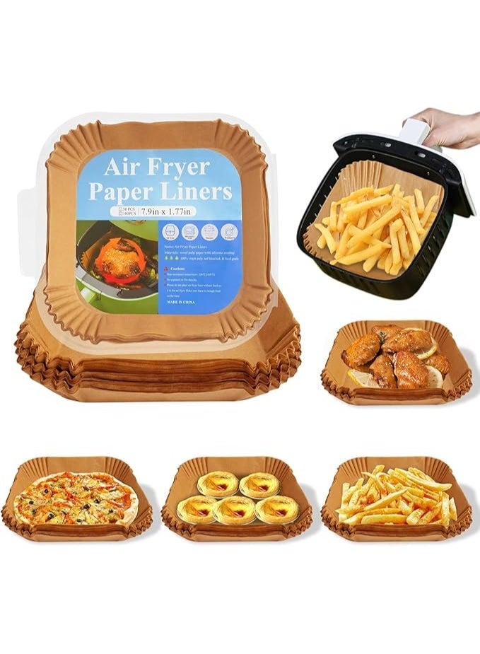 Air Fryer Paper 100 Pieces, Non-Stick Healthy Paper for Frying Pans - With a 50-Piece Gift Pack - Image 3