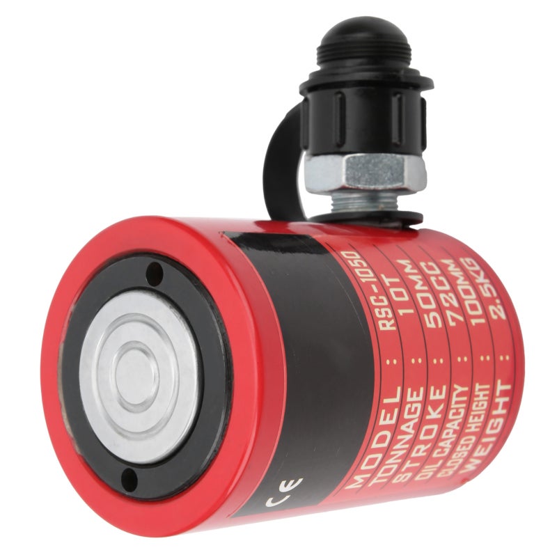 Hydraulic Cylinder 10T 50mm Stroke Red - Threaded ZG3/8in Connector 45# Steel for Industry - Image 3