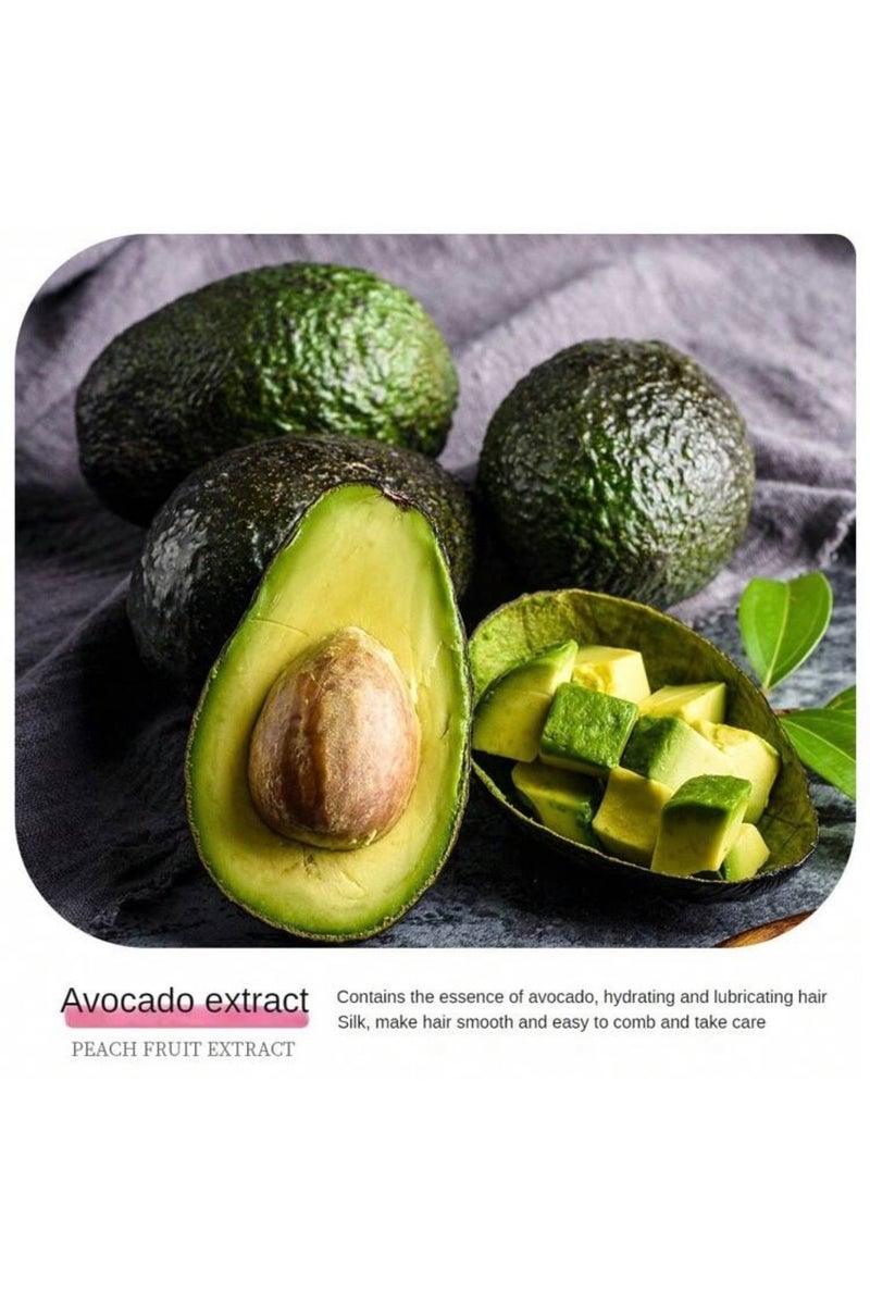 VEZE Avocado Hair Moisturizing Mask 6 Pieces, to Improve Dry and Normal Hair Condition Suitable for Both Men and Women - Image 4