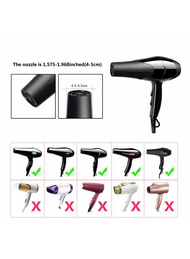 WAJIAYON Universal Collapsible Hair Dryer Diffuser Attachment- Salon Grade tool,Lightweight Foldable Portable Travel Folding Design Fit Most of blow Dryers-Black - Image 5
